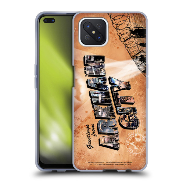 Batman Arkham City Graphics Postcard Soft Gel Case for OPPO Reno4 Z 5G