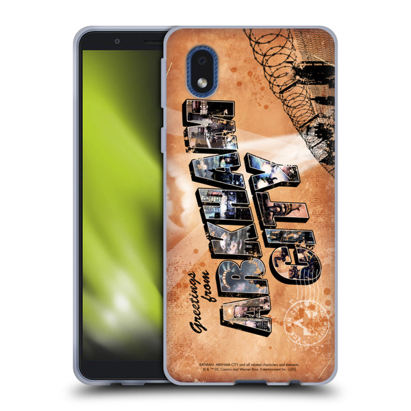 Batman Arkham City Graphics Postcard Soft Gel Case for Samsung Galaxy A01 Core (2020)