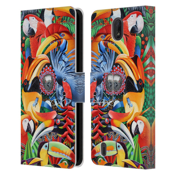 Graeme Stevenson Assorted Designs Birds 2 Leather Book Wallet Case Cover For Nokia C01 Plus/C1 2nd Edition