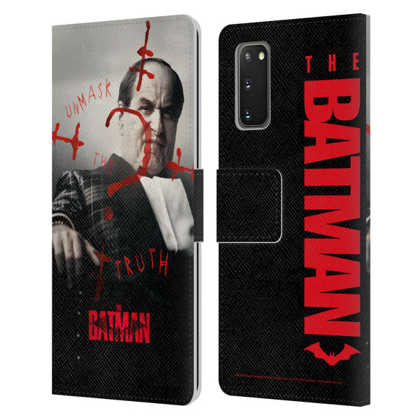 The Batman Posters Penguin Unmask The Truth Leather Book Wallet Case Cover For Samsung Galaxy S20 / S20 5G
