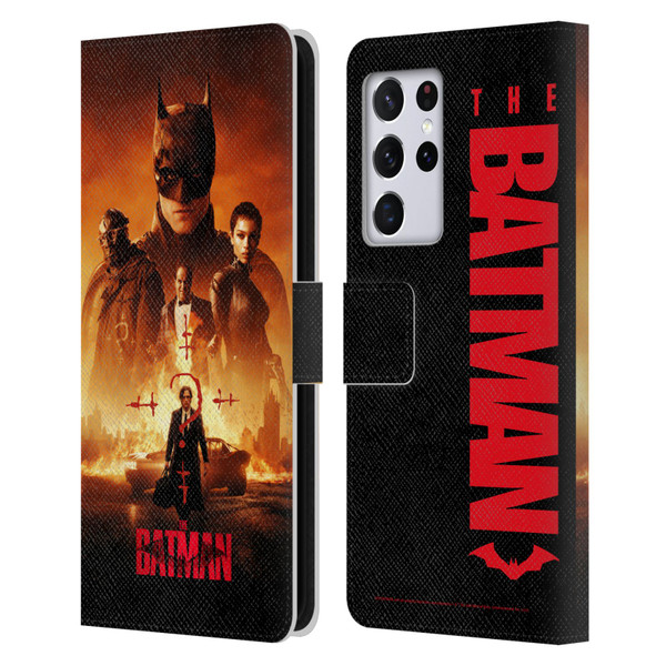 The Batman Posters Group Leather Book Wallet Case Cover For Samsung Galaxy S21 Ultra 5G