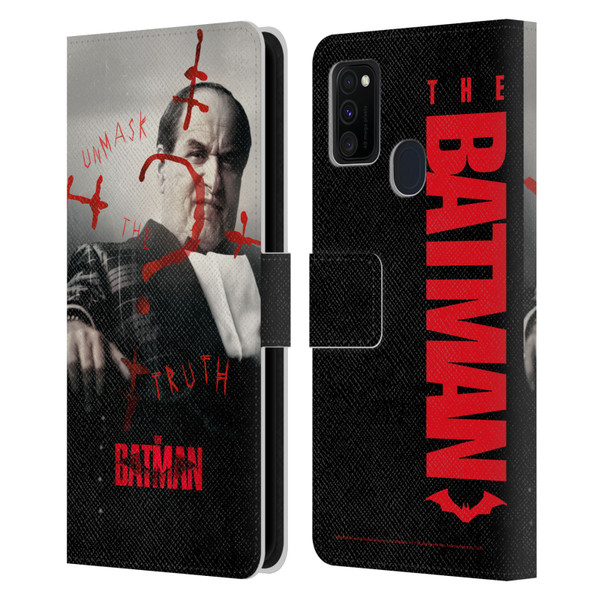 The Batman Posters Penguin Unmask The Truth Leather Book Wallet Case Cover For Samsung Galaxy M30s (2019)/M21 (2020)