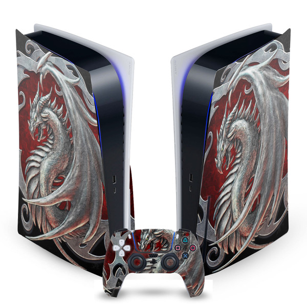 Christos Karapanos Art Mix Talisman Silver Vinyl Sticker Skin Decal Cover for Sony PS5 Disc Edition Bundle