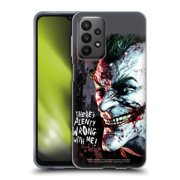 Batman Arkham City Graphics Joker Wrong With Me Soft Gel Case for Samsung Galaxy A23 / 5G (2022)