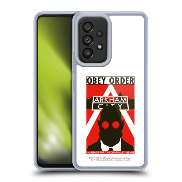 Batman Arkham City Graphics Hugo Strange Obey Order Soft Gel Case for Samsung Galaxy A53 5G (2022)