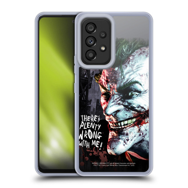 Batman Arkham City Graphics Joker Wrong With Me Soft Gel Case for Samsung Galaxy A53 5G (2022)