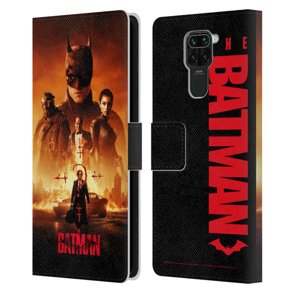 The Batman Posters Group Leather Book Wallet Case Cover For Xiaomi Redmi Note 9 / Redmi 10X 4G