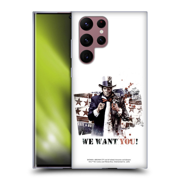 Batman Arkham City Graphics Two-Face We Want You Soft Gel Case for Samsung Galaxy S22 Ultra 5G