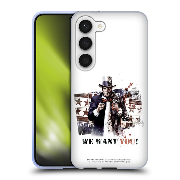 Batman Arkham City Graphics Two-Face We Want You Soft Gel Case for Samsung Galaxy S23 5G