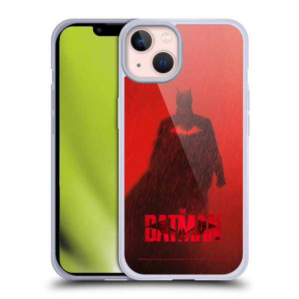 The Batman Posters Red Rain Soft Gel Case for Apple iPhone 13