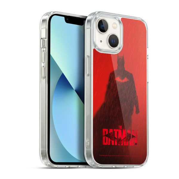 The Batman Posters Red Rain Soft Gel Case for Apple iPhone 13