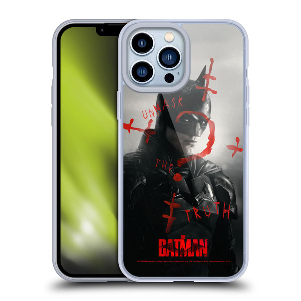 The Batman Posters Unmask The Truth Soft Gel Case for Apple iPhone 13 Pro Max