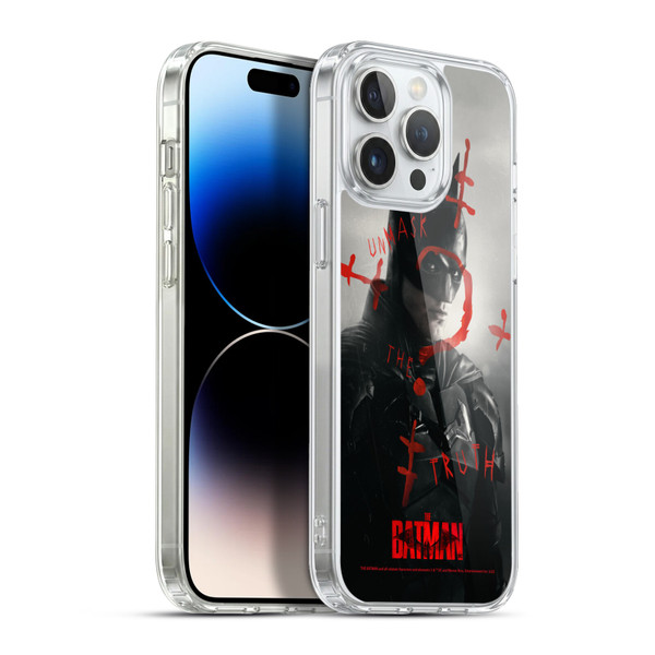 The Batman Posters Unmask The Truth Soft Gel Case for Apple iPhone 13 Pro Max & MagSafe