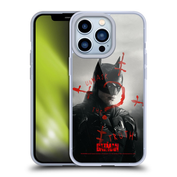 The Batman Posters Unmask The Truth Soft Gel Case for Apple iPhone 13 Pro