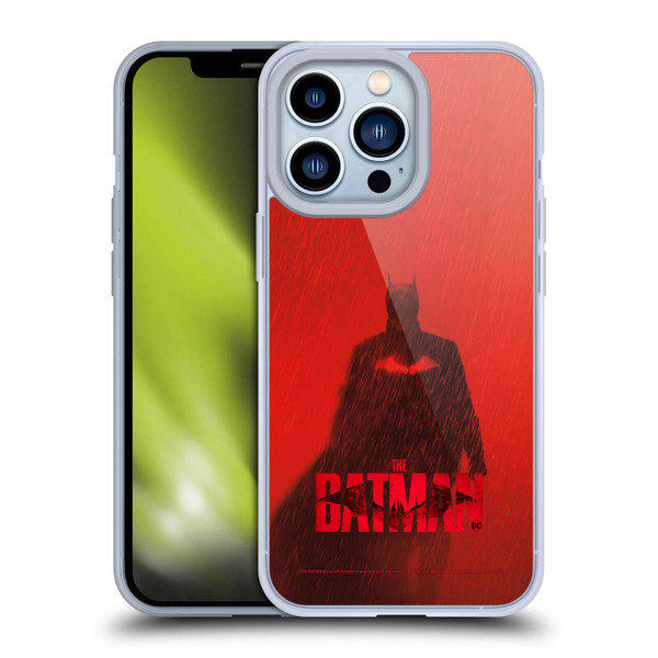 The Batman Posters Red Rain Soft Gel Case for Apple iPhone 13 Pro