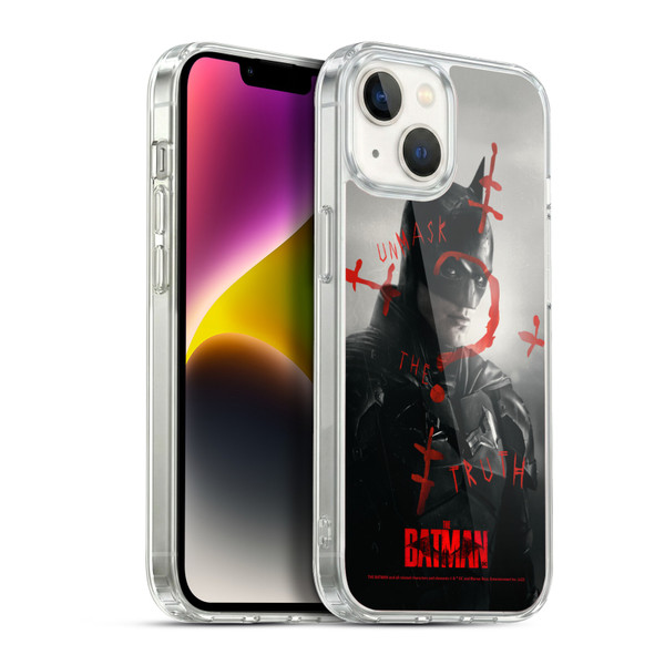 The Batman Posters Unmask The Truth Soft Gel Case for Apple iPhone 14