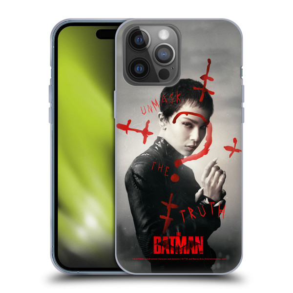 The Batman Posters Catwoman Unmask The Truth Soft Gel Case for Apple iPhone 14 Pro Max