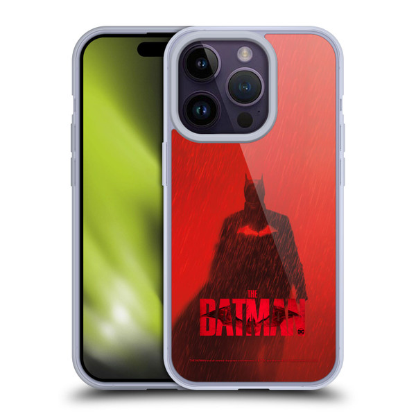 The Batman Posters Red Rain Soft Gel Case for Apple iPhone 14 Pro