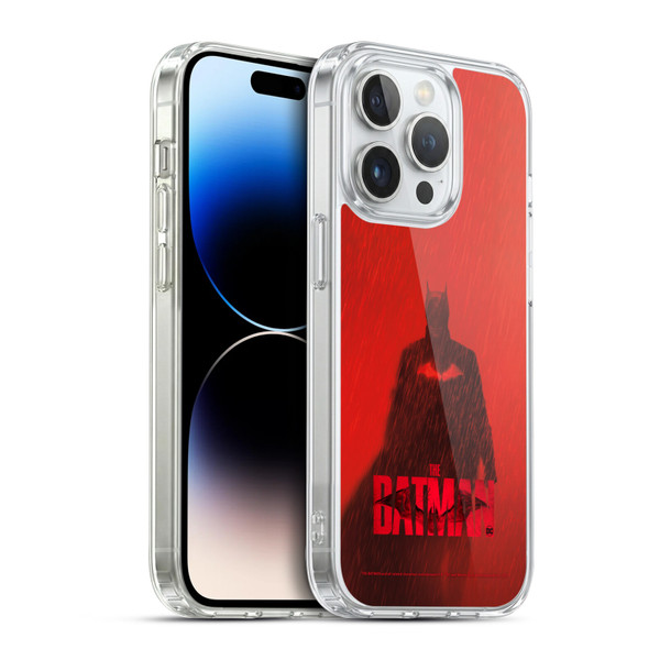 The Batman Posters Red Rain Soft Gel Case for Apple iPhone 14 Pro & MagSafe