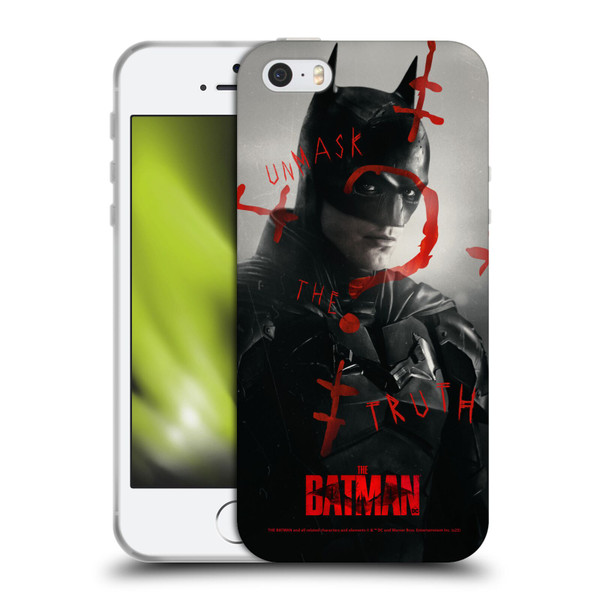 The Batman Posters Unmask The Truth Soft Gel Case for Apple iPhone 5 / 5s / iPhone SE 2016