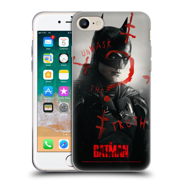 The Batman Posters Unmask The Truth Soft Gel Case for Apple iPhone 7 / 8 / SE 2020 & 2022