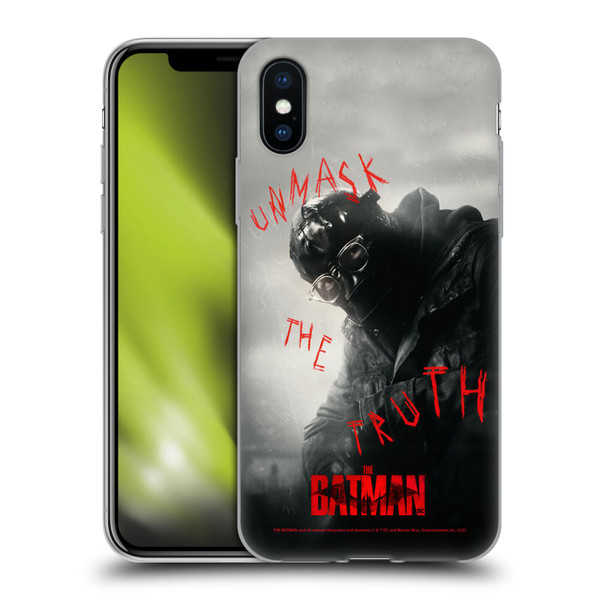 The Batman Posters Riddler Unmask The Truth Soft Gel Case for Apple iPhone X / iPhone XS