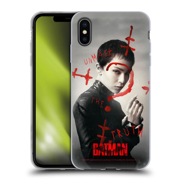 The Batman Posters Catwoman Unmask The Truth Soft Gel Case for Apple iPhone XS Max