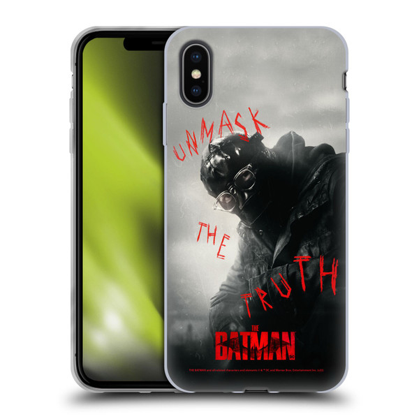 The Batman Posters Riddler Unmask The Truth Soft Gel Case for Apple iPhone XS Max