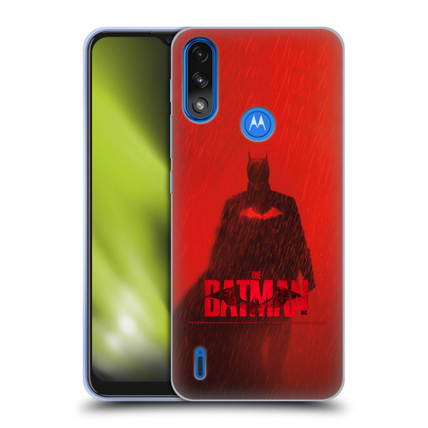 The Batman Posters Red Rain Soft Gel Case for Motorola Moto E7 Power / Moto E7i Power