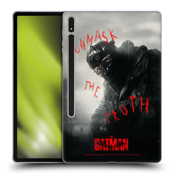 The Batman Posters Riddler Unmask The Truth Soft Gel Case for Samsung Galaxy Tab S8 Plus