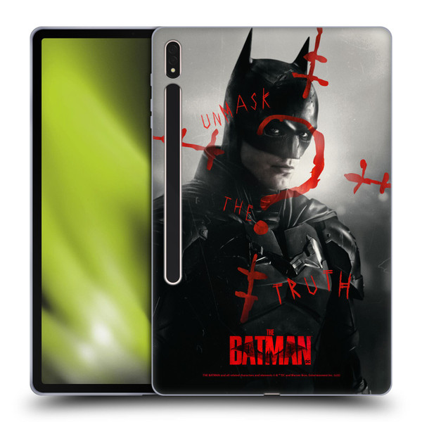 The Batman Posters Unmask The Truth Soft Gel Case for Samsung Galaxy Tab S8 Plus