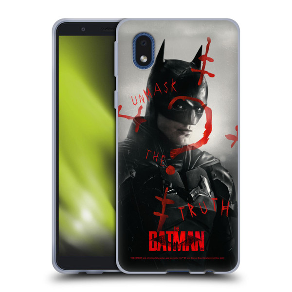 The Batman Posters Unmask The Truth Soft Gel Case for Samsung Galaxy A01 Core (2020)