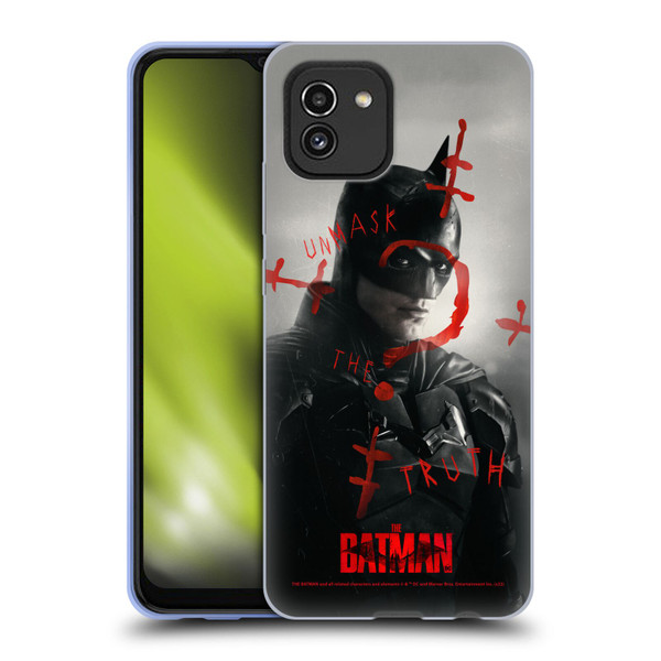 The Batman Posters Unmask The Truth Soft Gel Case for Samsung Galaxy A03 (2021)
