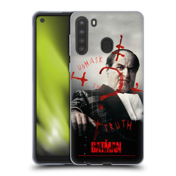 The Batman Posters Penguin Unmask The Truth Soft Gel Case for Samsung Galaxy A21 (2020)