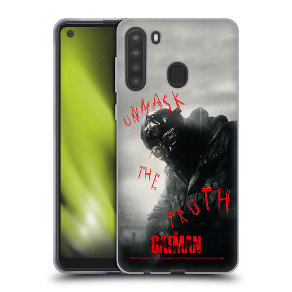 The Batman Posters Riddler Unmask The Truth Soft Gel Case for Samsung Galaxy A21 (2020)