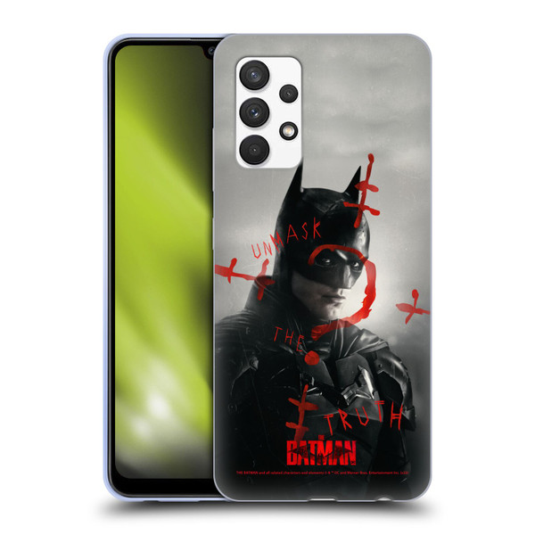 The Batman Posters Unmask The Truth Soft Gel Case for Samsung Galaxy A32 (2021)
