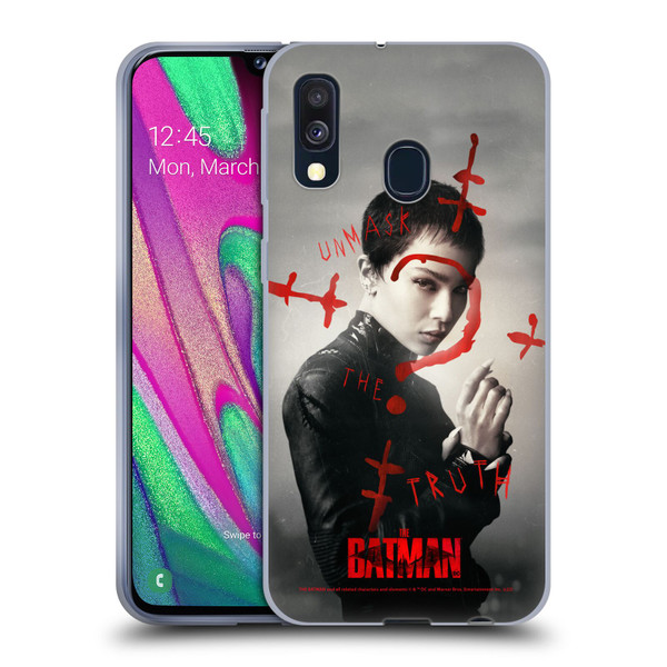 The Batman Posters Catwoman Unmask The Truth Soft Gel Case for Samsung Galaxy A40 (2019)