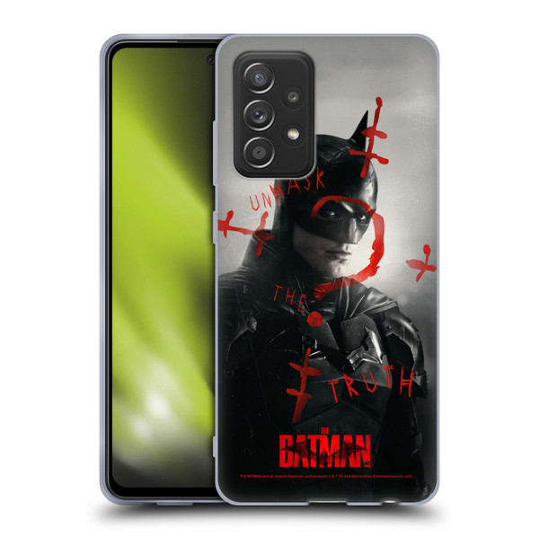 The Batman Posters Unmask The Truth Soft Gel Case for Samsung Galaxy A52 / A52s / 5G (2021)