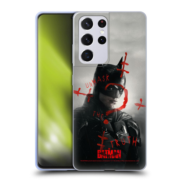 The Batman Posters Unmask The Truth Soft Gel Case for Samsung Galaxy S21 Ultra 5G
