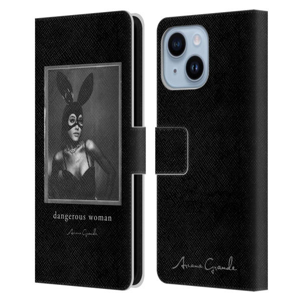 Ariana Grande Dangerous Woman Bunny Leather Book Wallet Case Cover For Apple iPhone 14 Plus