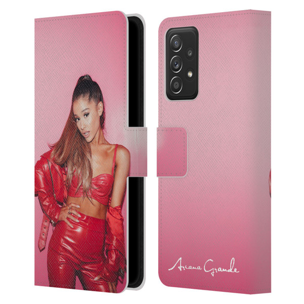 Ariana Grande Dangerous Woman Red Leather Leather Book Wallet Case Cover For Samsung Galaxy A52 / A52s / 5G (2021)