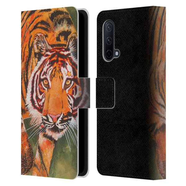 Graeme Stevenson Assorted Designs Tiger 1 Leather Book Wallet Case Cover For OnePlus Nord CE 5G