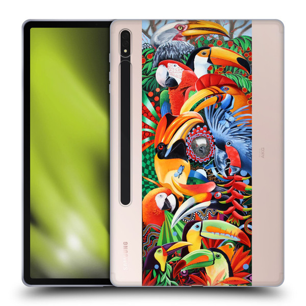 Graeme Stevenson Assorted Designs Birds 2 Soft Gel Case for Samsung Galaxy Tab S8 Plus