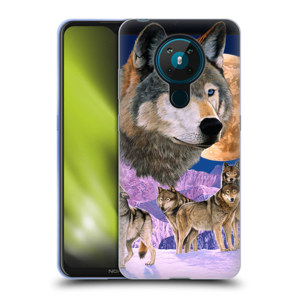 Graeme Stevenson Assorted Designs Wolves Soft Gel Case for Nokia 5.3