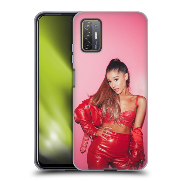 Ariana Grande Dangerous Woman Red Leather Soft Gel Case for HTC Desire 21 Pro 5G