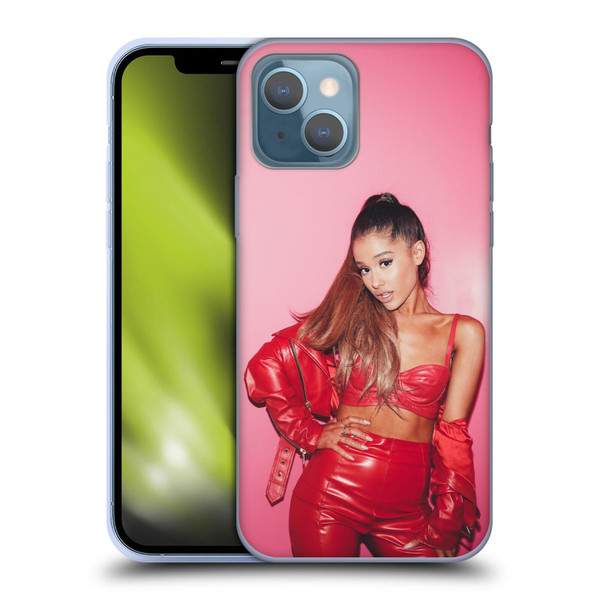 Ariana Grande Dangerous Woman Red Leather Soft Gel Case for Apple iPhone 13