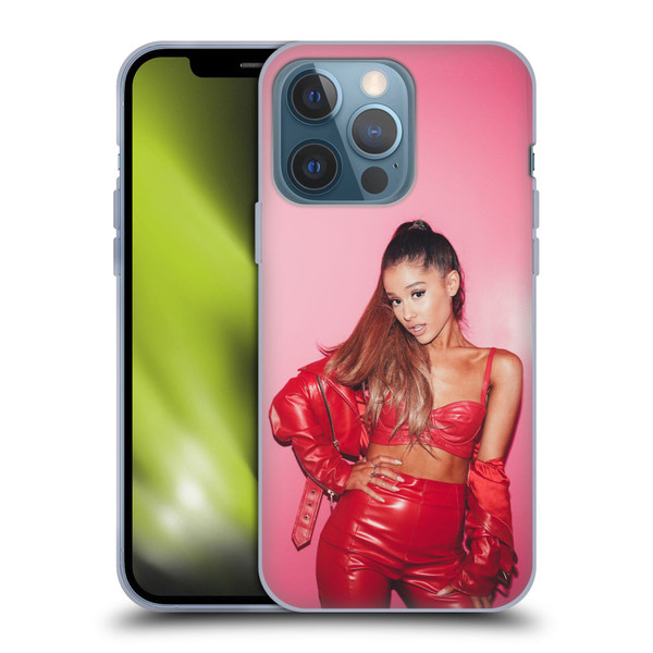 Ariana Grande Dangerous Woman Red Leather Soft Gel Case for Apple iPhone 13 Pro