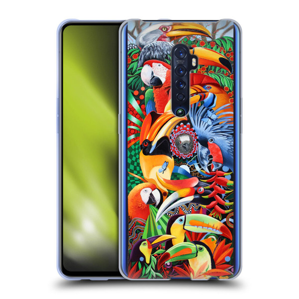 Graeme Stevenson Assorted Designs Birds 2 Soft Gel Case for OPPO Reno 2