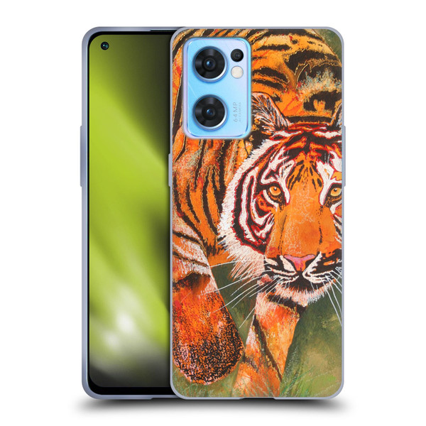 Graeme Stevenson Assorted Designs Tiger 1 Soft Gel Case for OPPO Reno7 5G / Find X5 Lite