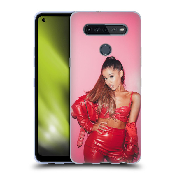 Ariana Grande Dangerous Woman Red Leather Soft Gel Case for LG K51S
